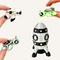 Small articulated turtle fidget with detailed sensory texture and collectible design