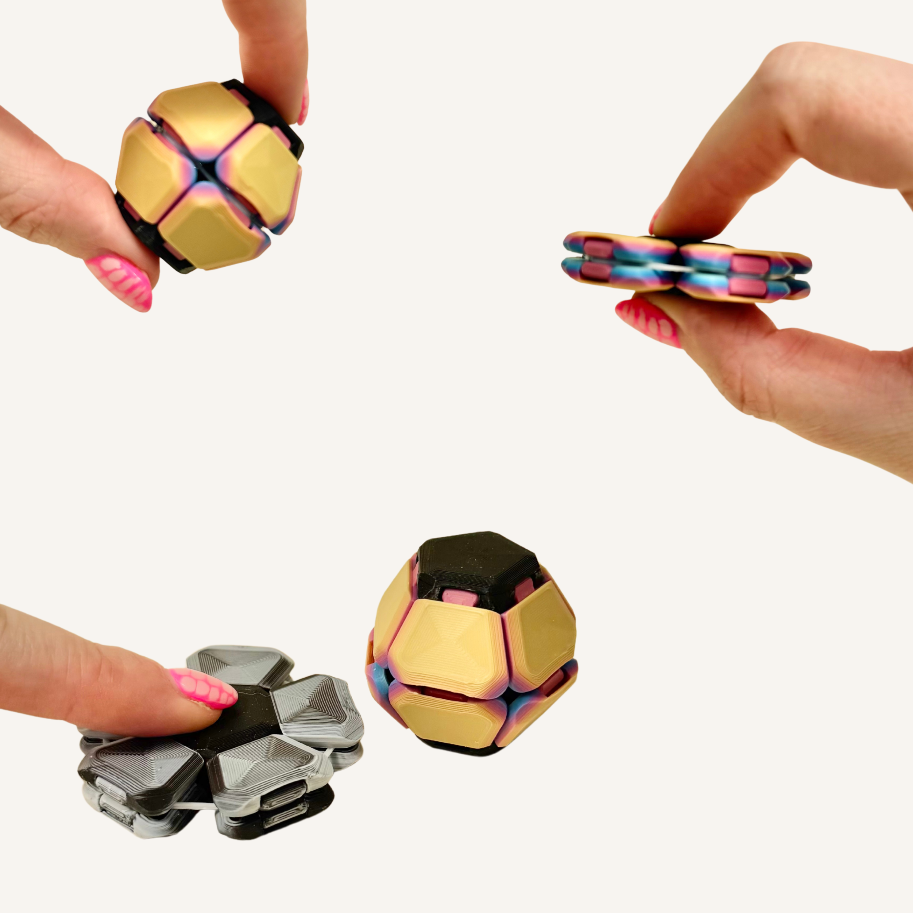 Pocket-sized spring pop sensory fidget with satisfying pop-open movement for busy hands.