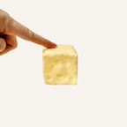 Shape-holding cheese squish with a thick gel filling and smooth lightly tacky finish.