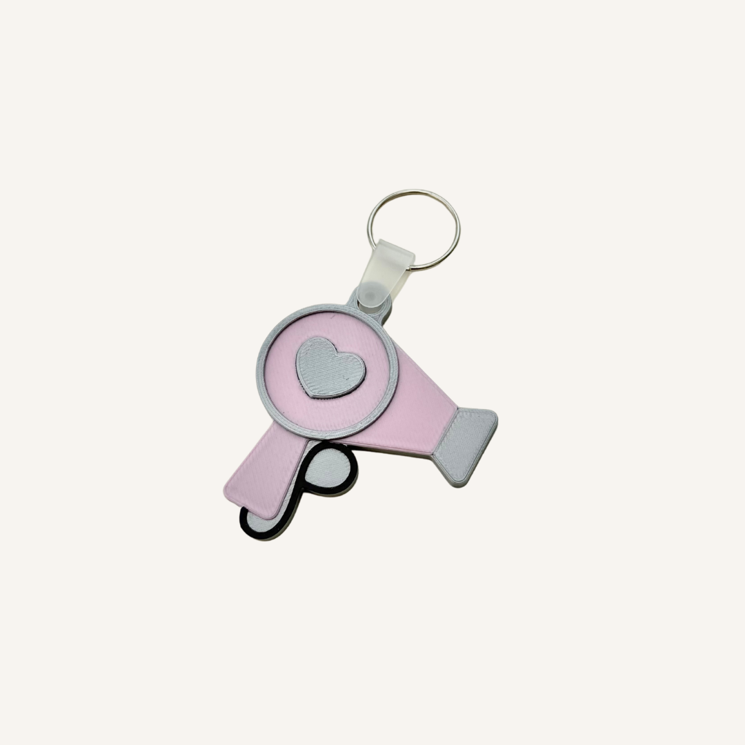 Reusable NFC keyring for salon or personal use with the linked destination easily changed through the free Stimz Connect app.