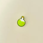 Potion-shaped fidget clicker with clickable centre and star texture on the surface