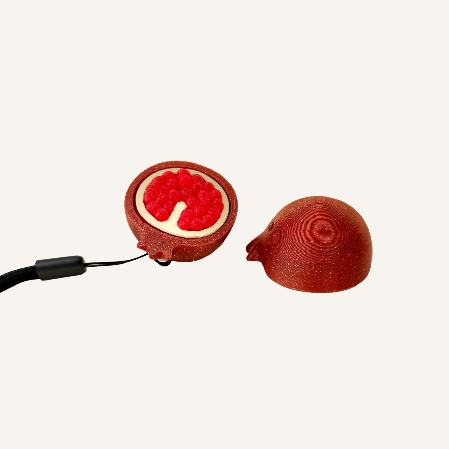 Handheld clicker with raised tactile surface and smooth base designed for pressing and repetitive sensory use