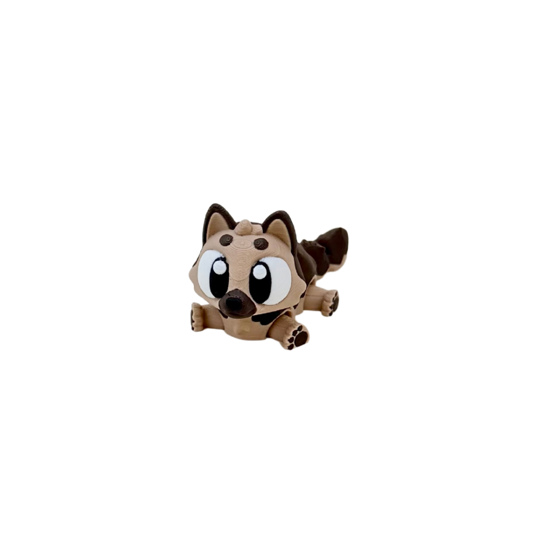 Pocket-sized articulated mini pet fidget with smooth segments for gentle movement; great for discreet sensory regulation.

