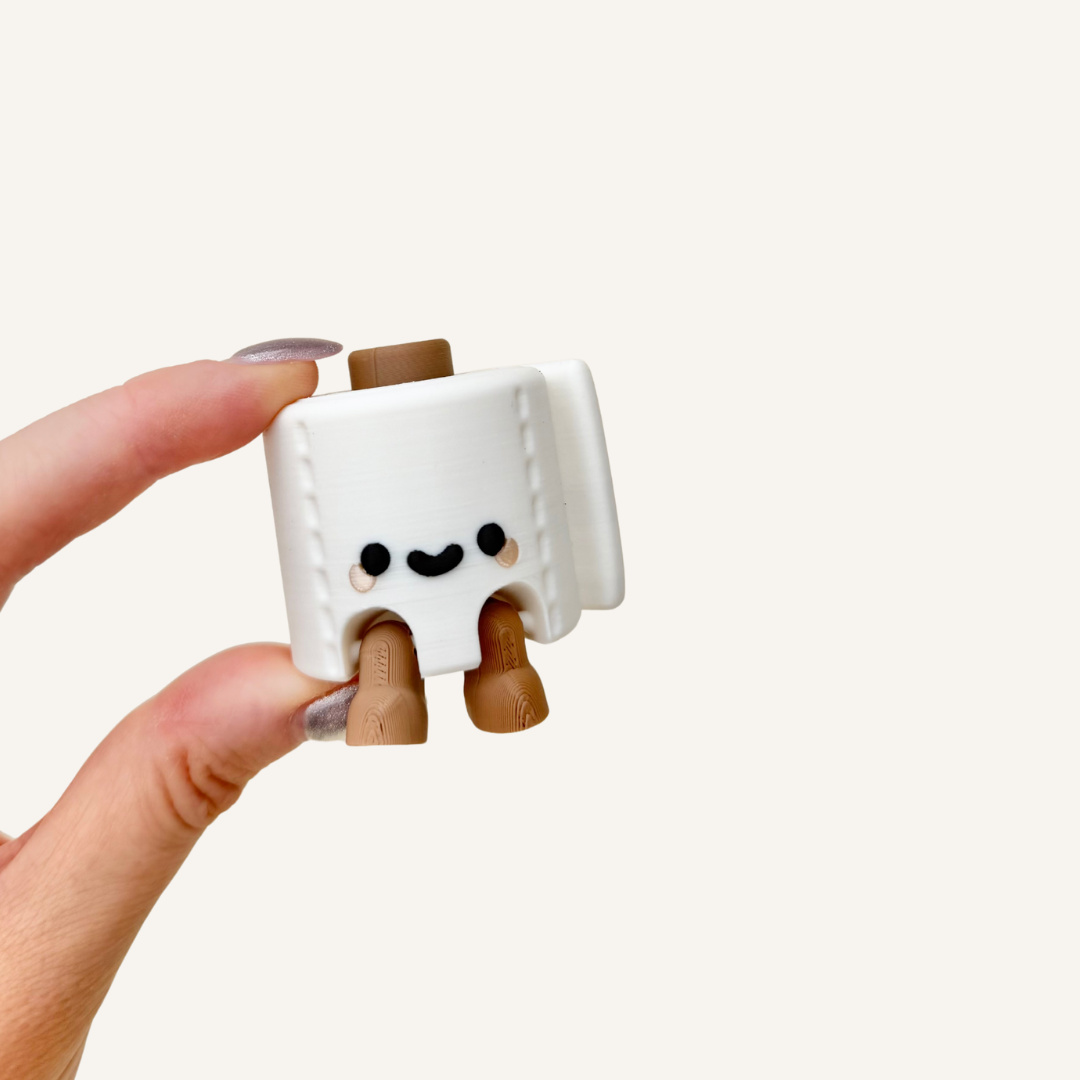 Small smiley collectable designed to add a lighthearted calm point to workspaces and cosy corners
