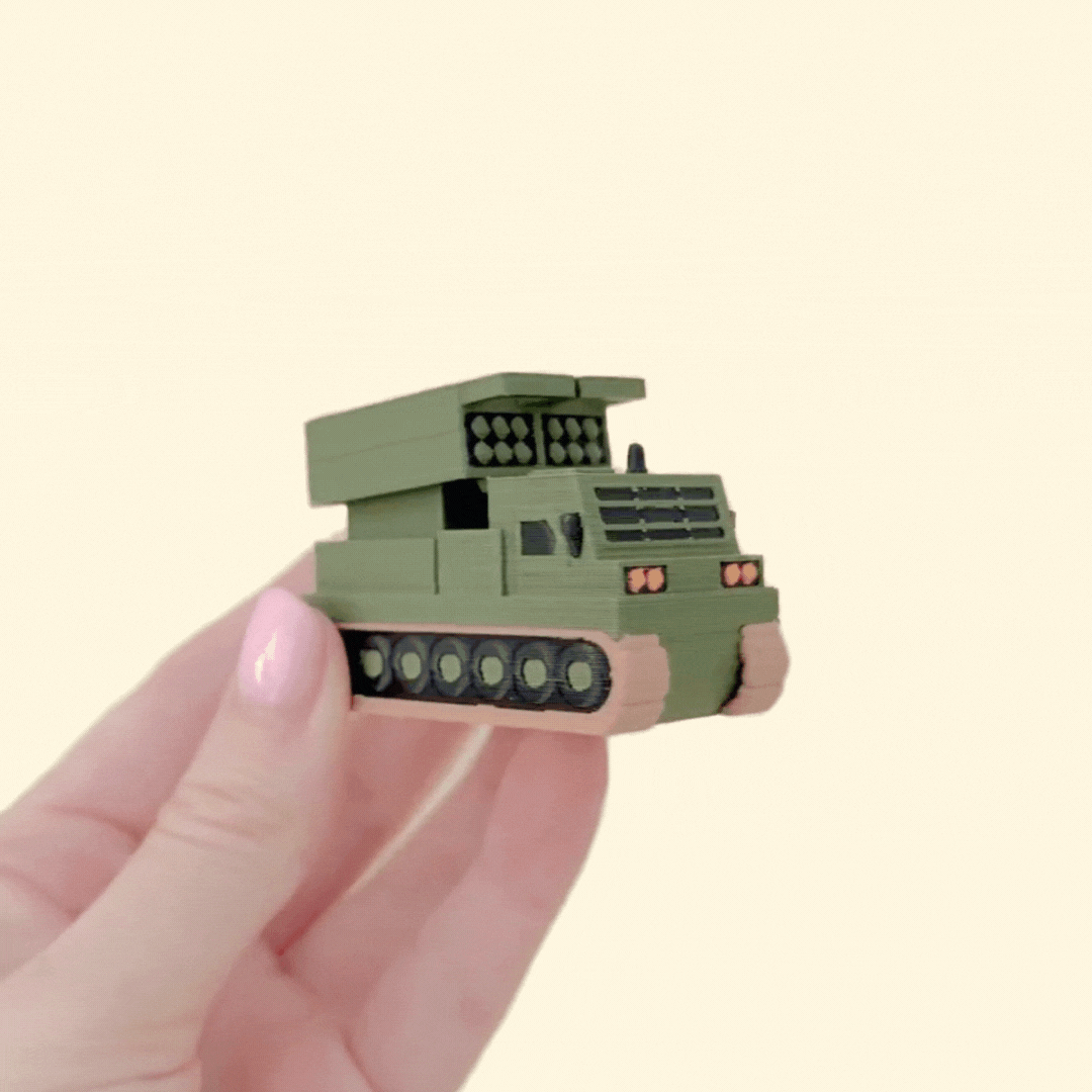Small vehicle-style clicker with textured grip and sturdy feel for focus, stimming and sensory input.
