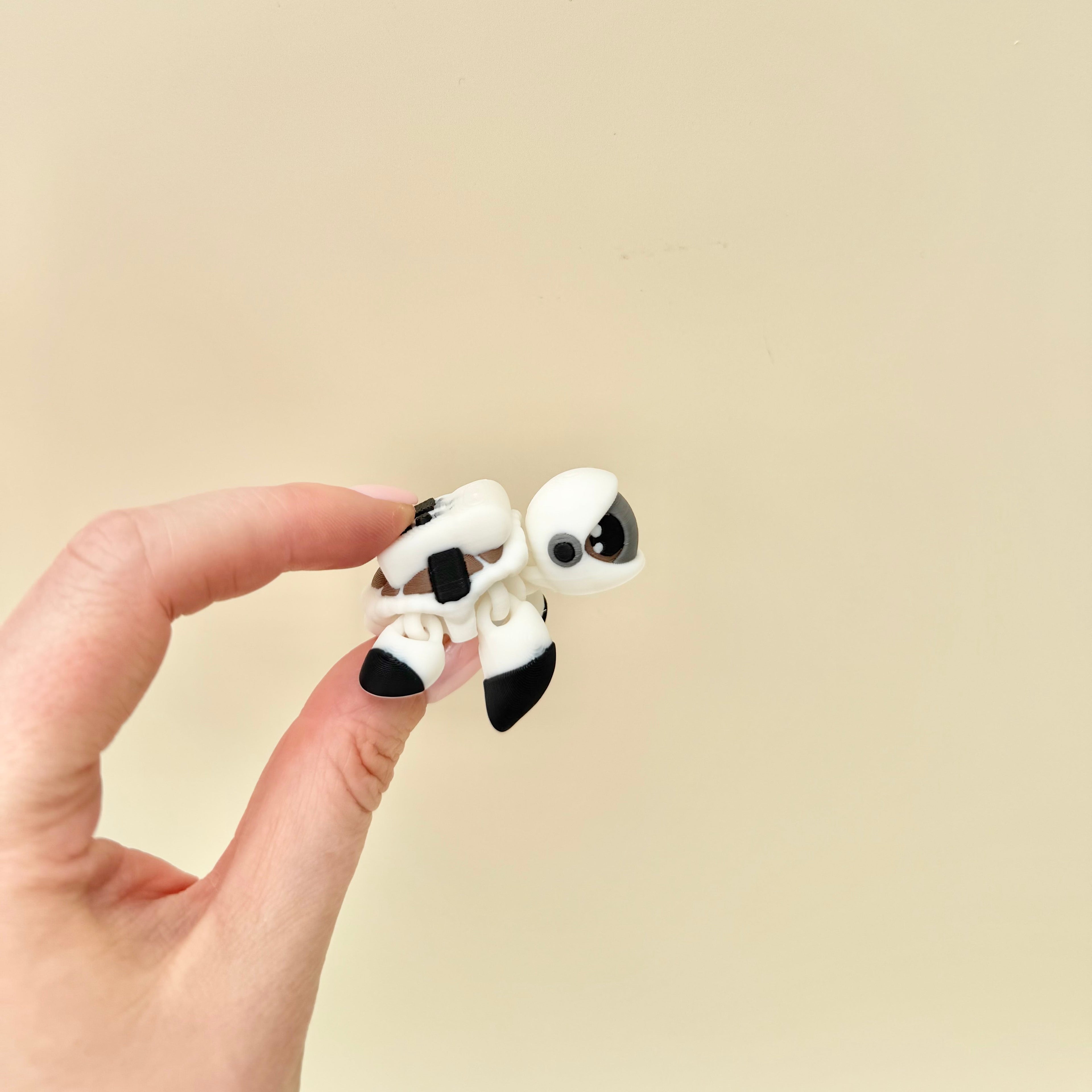 Themed display and storage piece designed to hold mini turtle fidgets securely
