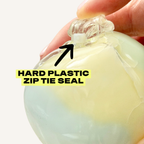 One-off cracking squish with soft wax pieces to press and crumble, followed by ongoing squishing and squeezing.