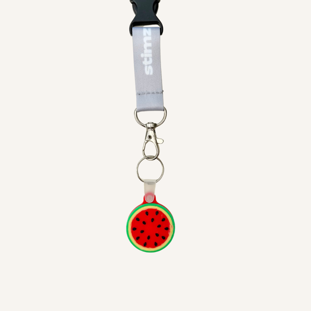 Playful tap enabled keyring for linking to a personalised profile, social page, contact information or chosen website.