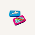 Blue whale shark pocket magnets with raised tactile artwork and satisfying magnetic resistance.