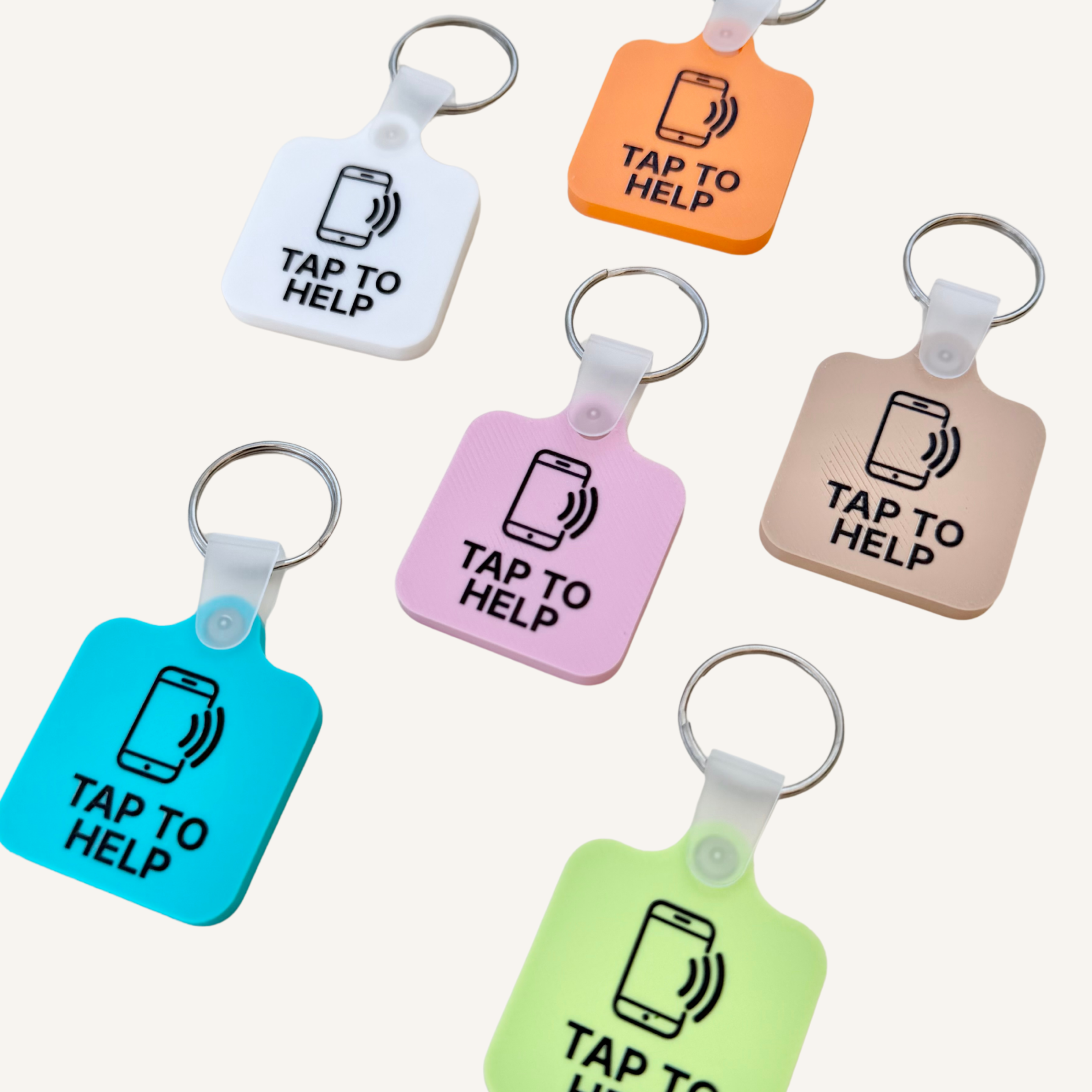 Accessible NFC tag designed to make support information instantly available.