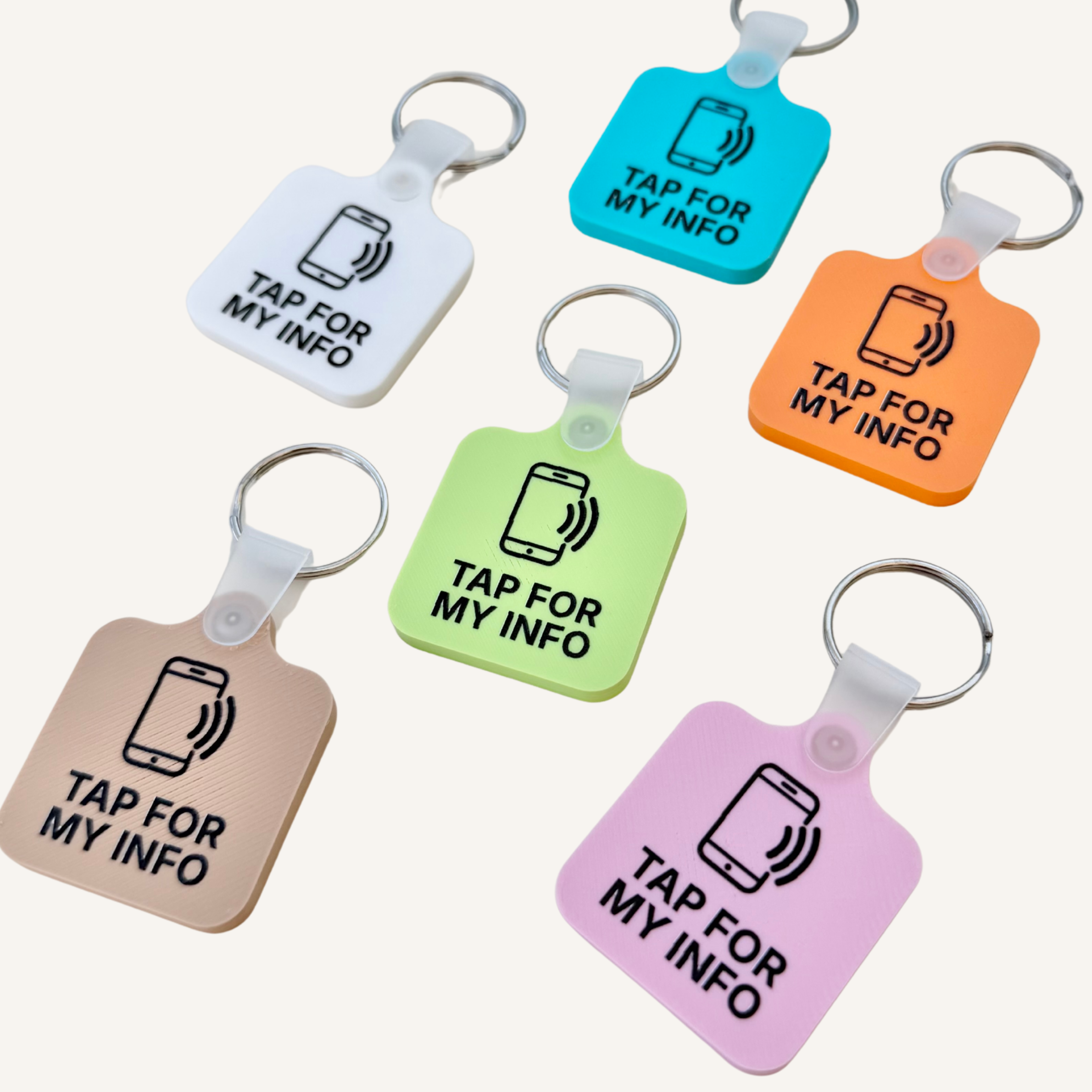 Assistive NFC tag designed to improve communication and support in everyday situations.