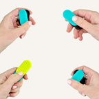 Magnetic Duo sensory fidgets shown in a mix of bright custom colour combinations.