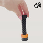 Spiral twist fidget with a textured ring that glides up and down for satisfying visual and tactile feedback.
