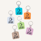 Personalised NFC tag designed to share important support information when needed.