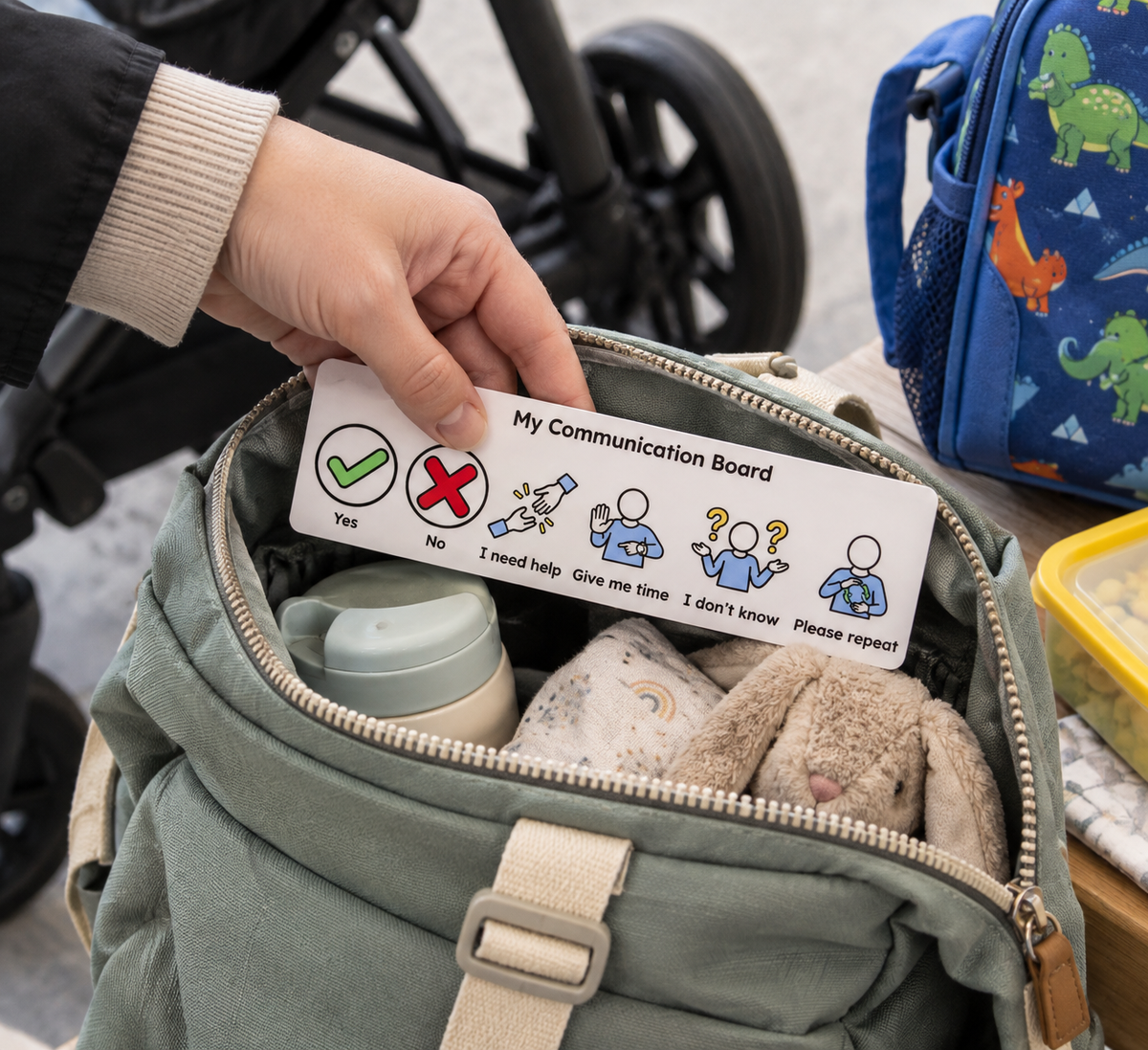 General-purpose visual communication board designed for everyday use across different settings.